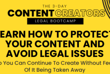 Attorney Peter Nieves – The 3-Day Content Creators Legal Bootcamp Download